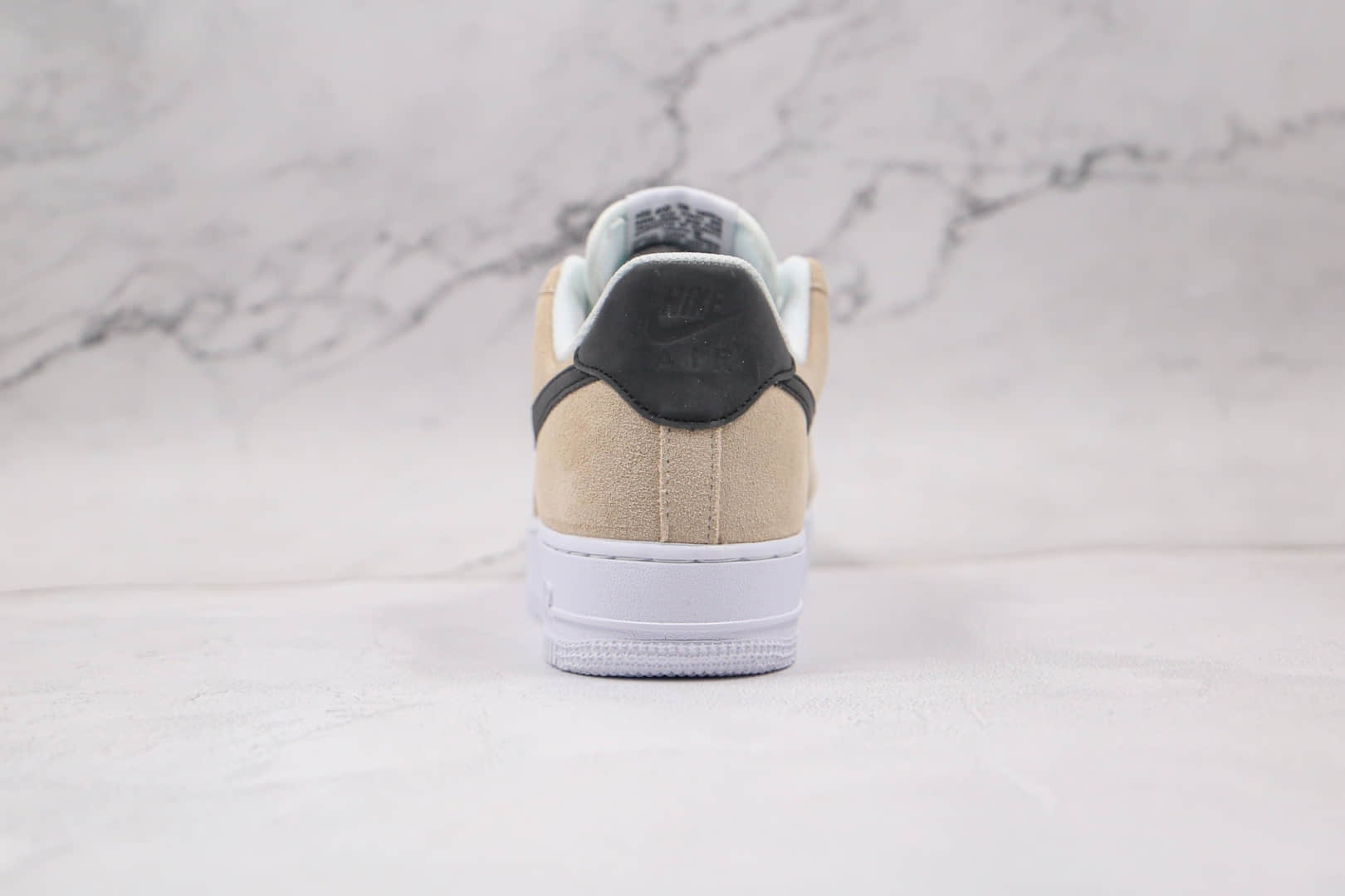 耐克Nike Air Force 1 HO20 BG纯原版本低帮空军一号奶茶白黑色板鞋内置气垫原盒原标 货号:BQ8988-100