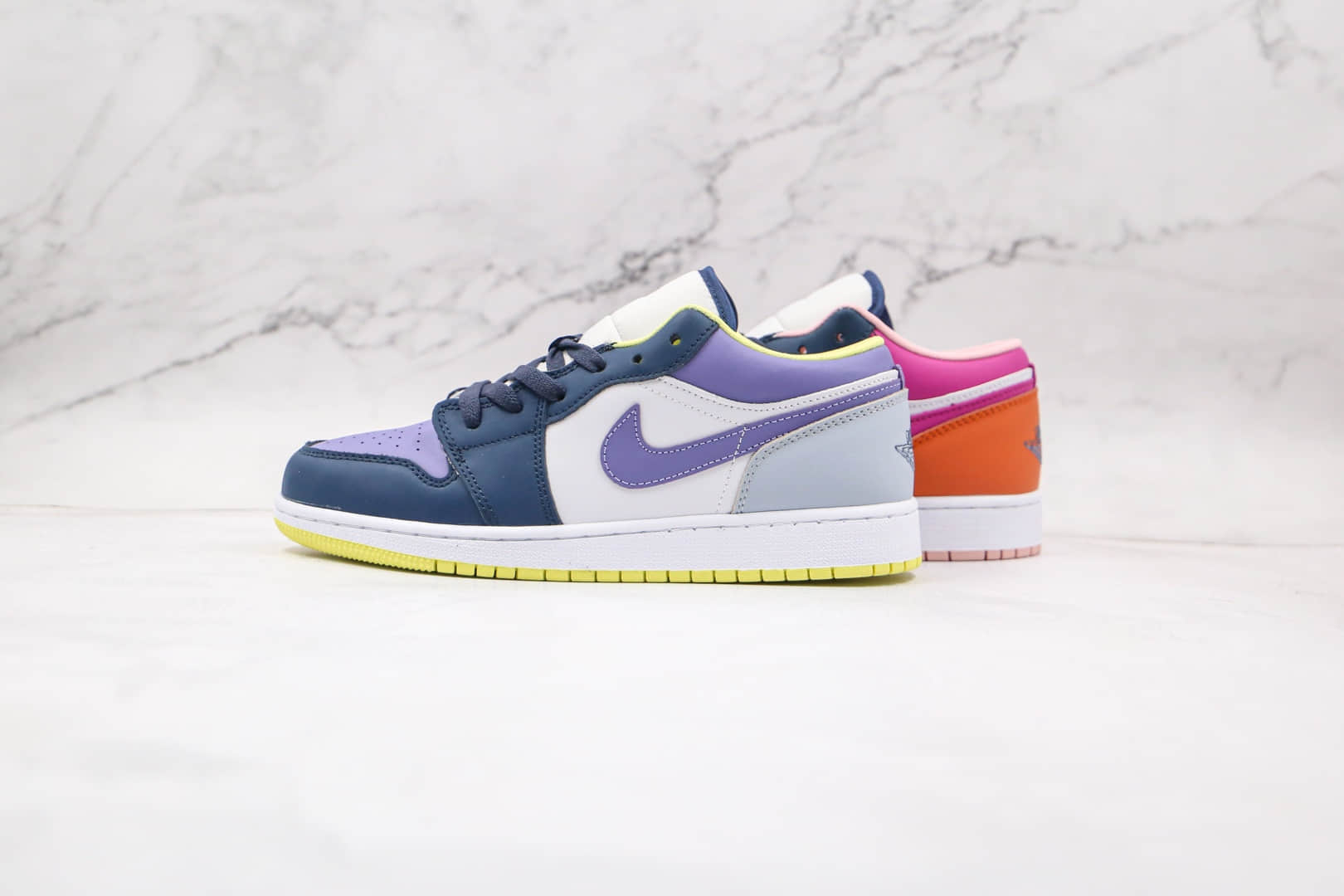 乔丹Air Jordan 1 Low SE纯原版本低帮AJ1粉紫鸳鸯板鞋原档案数据开发 货号:DJ4342-400