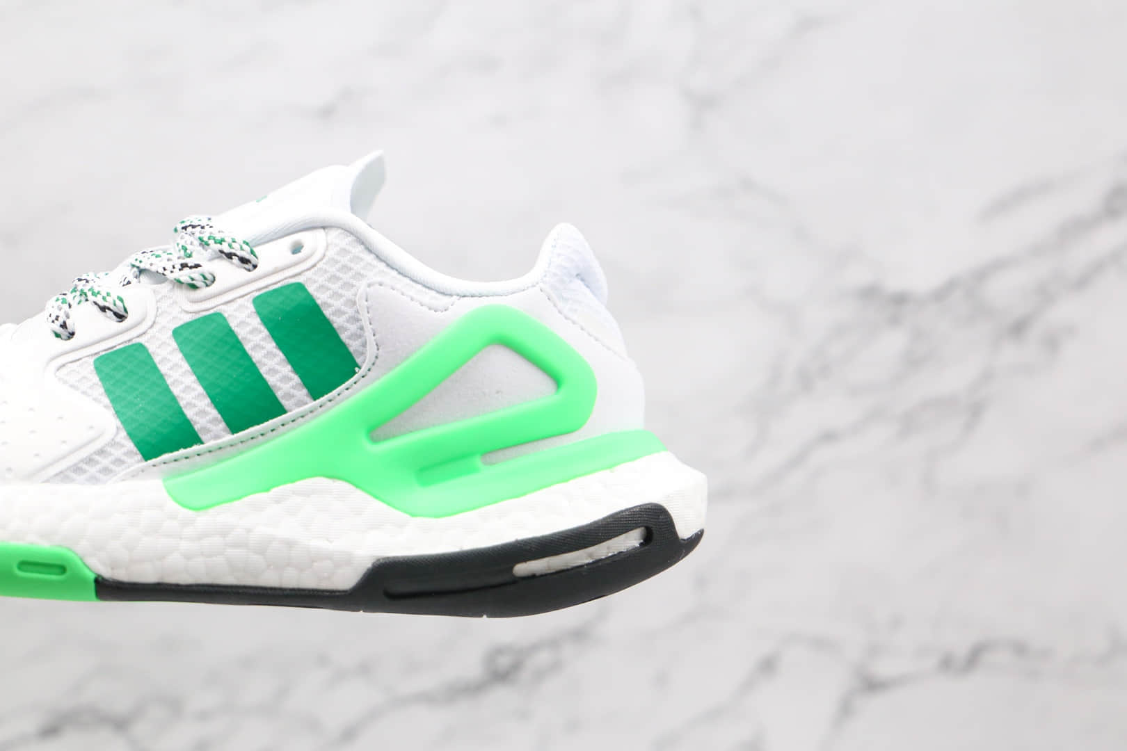 阿迪达斯Adidas Originals 2021 Day Jogger Boost 2021纯原版本三叶草夜行者二代白绿色爆米花跑鞋原鞋开模 货号:FW4848