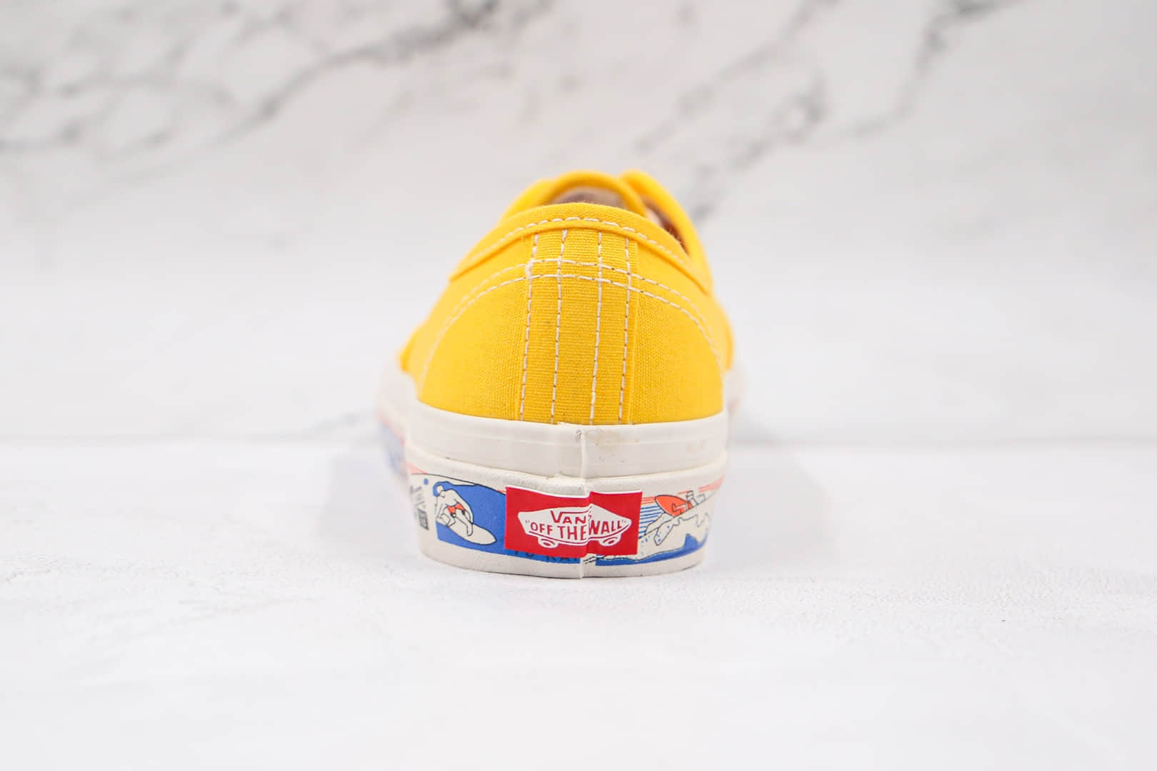 万斯Vans Authentic 44 DX公司级版本低帮安纳海姆黄色帆布冲浪图案硫化板鞋原盒原标 货号:VN0A54F341Q