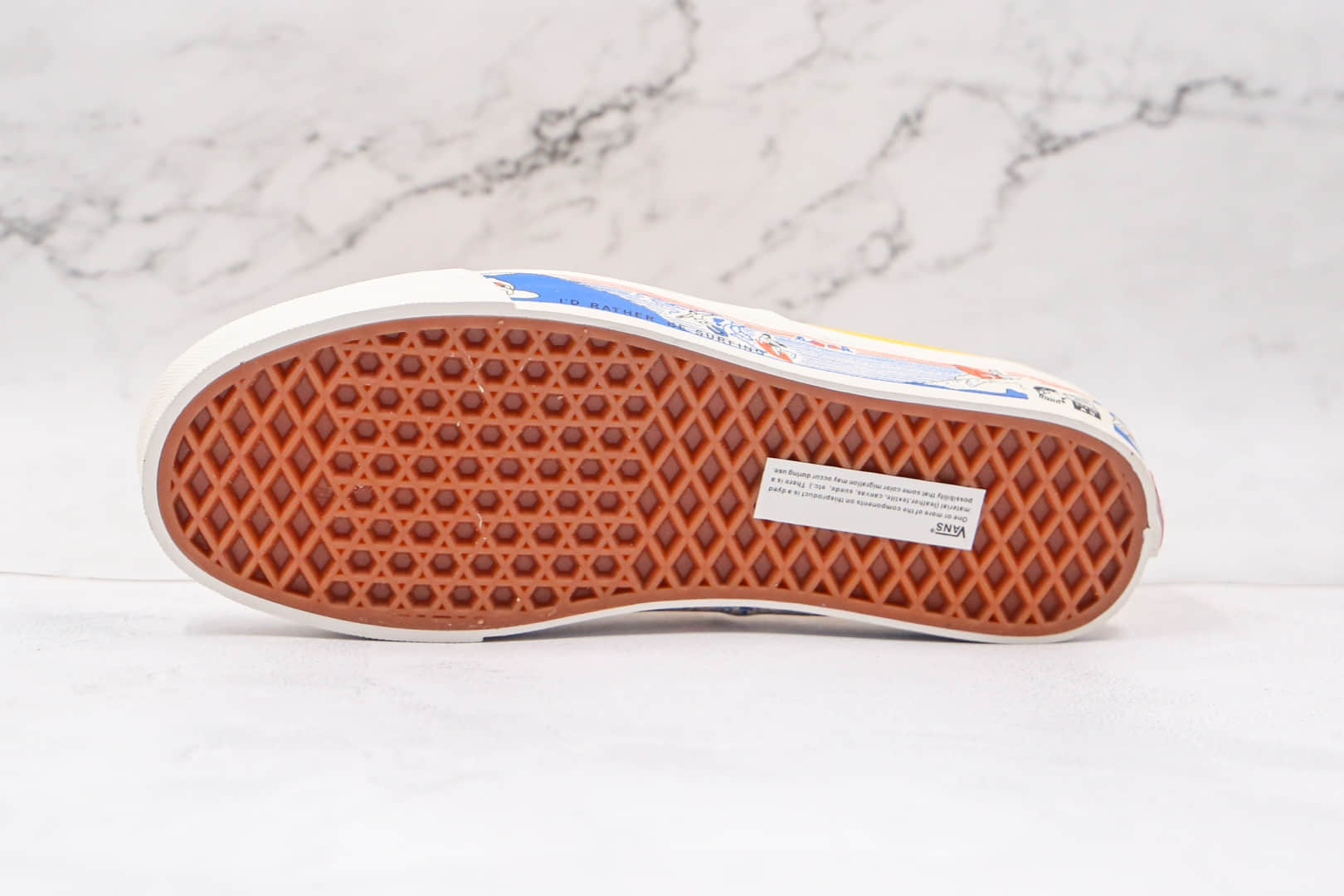 万斯Vans Authentic 44 DX公司级版本低帮安纳海姆黄色帆布冲浪图案硫化板鞋原盒原标 货号:VN0A54F341Q