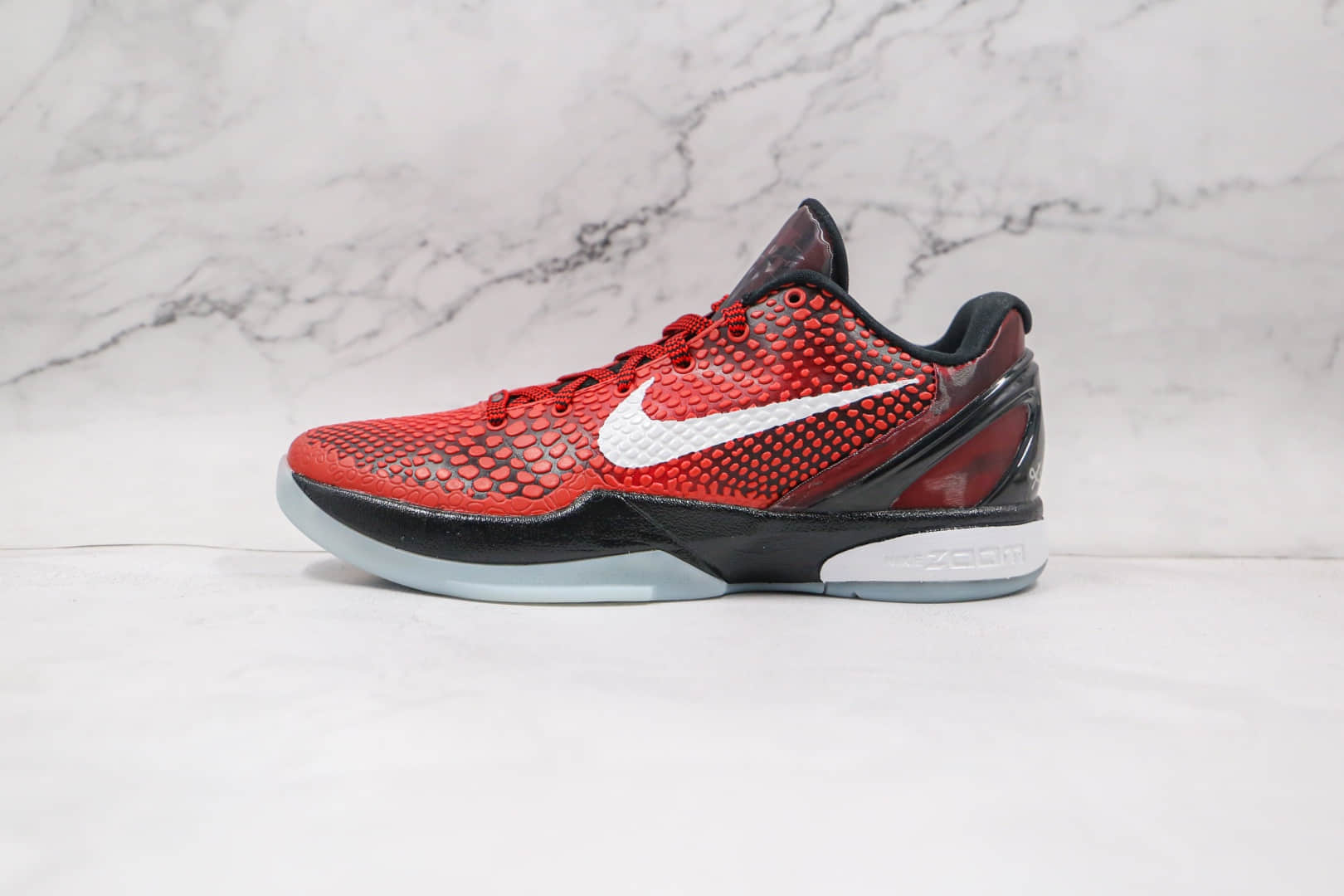 耐克Nike Zoom Kobe VI灭世纯原版本科比6代全明星黑红色篮球鞋内置气垫碳板支持实战 货号：448693-600