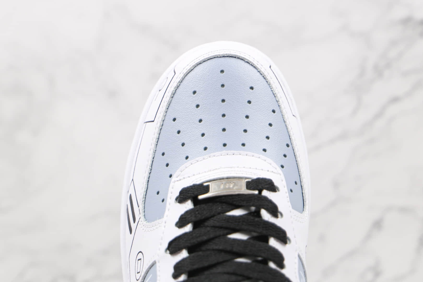 耐克Nike Air Force 1纯原版本低帮空军一号黑白灰电玩PS5主题立体按键配色板鞋内置气垫 货号:CW2288-111