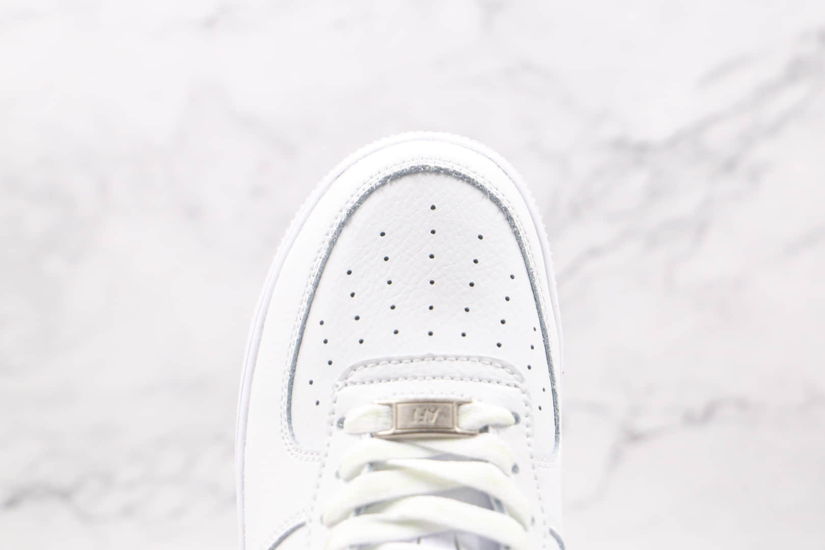 耐克Nike Air Force 1 UPSTEP纯原版本低帮空军一号LV勾白蓝色板鞋内置气垫 货号：AH0287-215