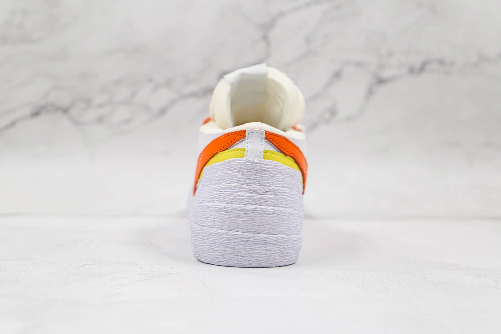 耐克Nike Blazer Low x Sacai联名款纯原版本低帮开拓者白橙黄解构板鞋原档案数据开发 货号:DD1877-100