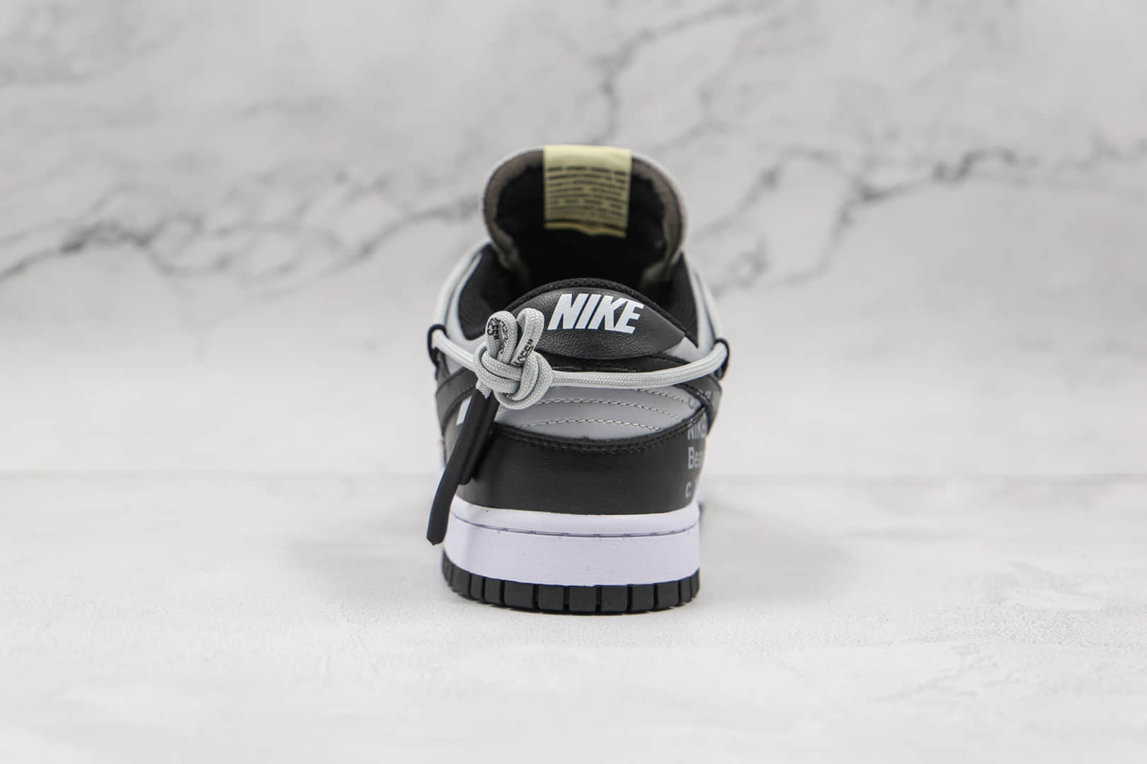 耐克Nike Dunk Low x Futura x OFF-WHITE纯原版本低帮OW DUNK黑灰色板鞋原楦头纸板打造原盒原标 货号:BQ6817-188