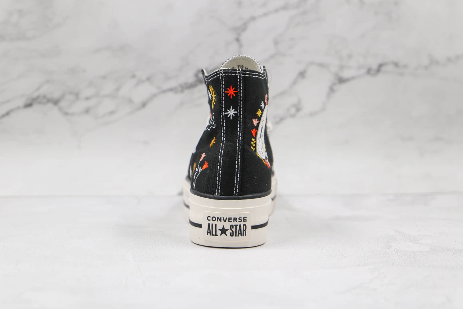 匡威CONVERSE 1970S公司级版本厚底黑色刺绣星辰大海配色硫化板鞋原鞋开模一比一打造 货号:571085C