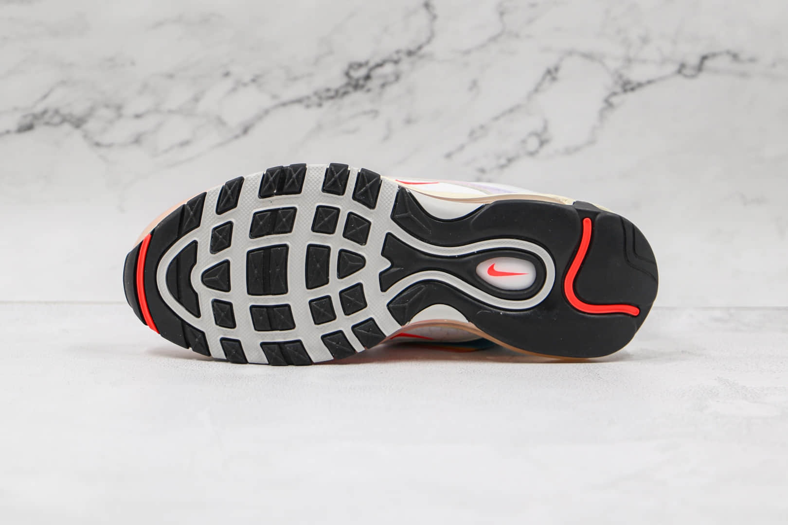 耐克Nike Air Max 97纯原版本子弹头复古气垫鞋Max97粉色渐变内置真小潘气垫 货号:DD8500-161