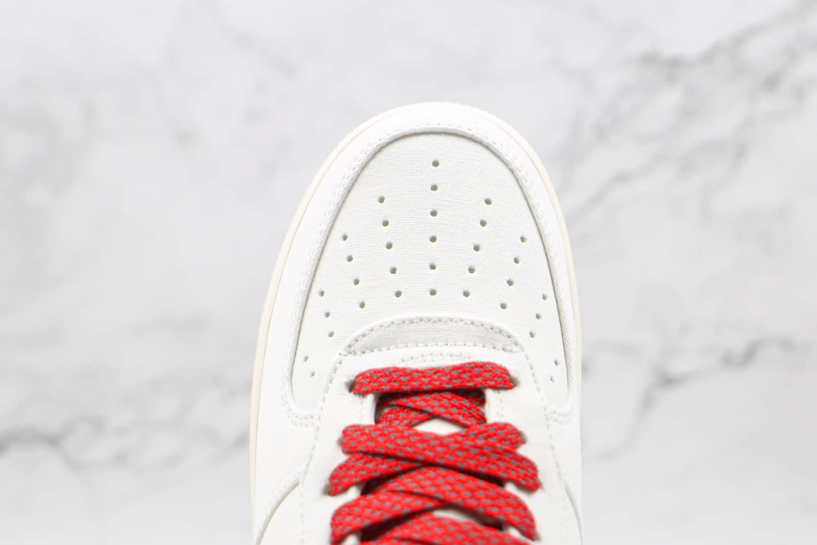 耐克Nike Air Force 1 Low 07纯原版本低帮空军一号灰白红色帆布板鞋内置气垫 货号:315122-103