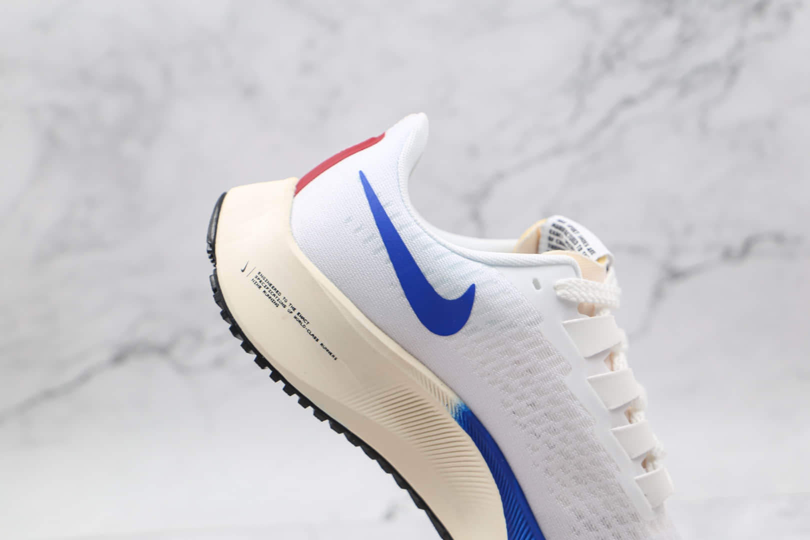 耐克Nike Air Zoom Pegasus 37 PRM纯原版本登月37代双钩白蓝色马拉松跑鞋原鞋开模一比一打造 货号:CQ9908-100