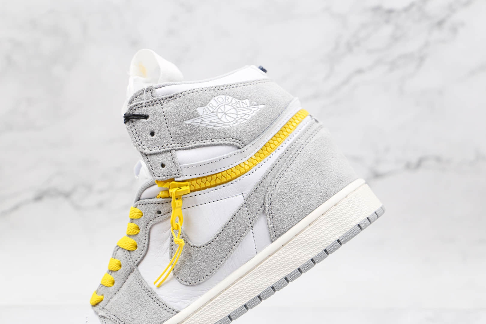 乔丹Air Jordan 1 High Switch Light Smoke Grey纯原版本高帮AJ1拉链款浅烟灰色板鞋原档案数据开发 货号:CW6576-100
