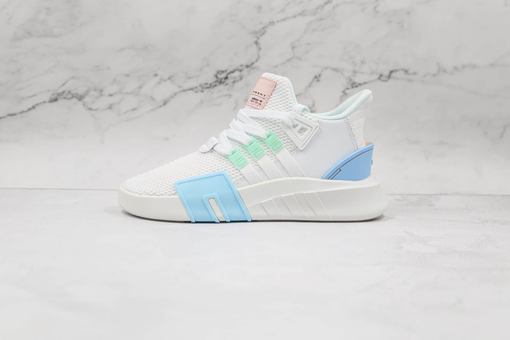 阿迪达斯Adidas EQT BASK ADV纯原版本三叶草支撑者系列白蓝粉黄色鸳鸯阴阳复古慢跑鞋原档案数据开发 货号:FZ0215