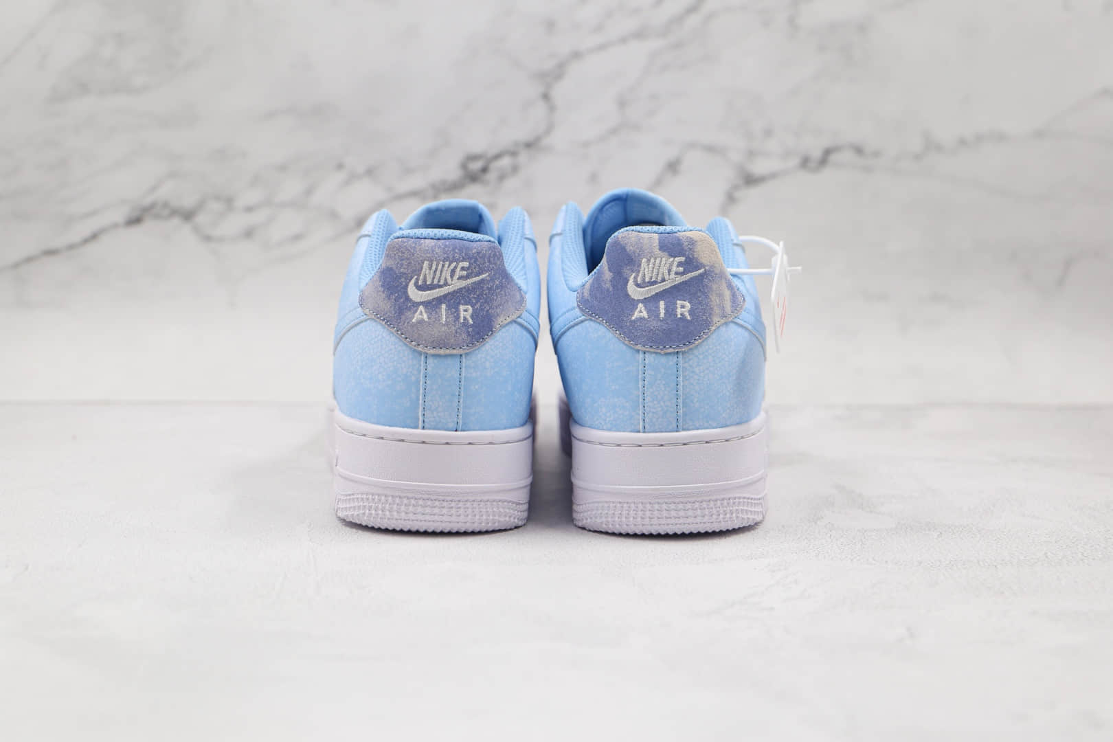 耐克Nike Air Force 1 Low Psychic Blue纯原版本低帮空军一号白灰蓝扎染通灵蓝板鞋内置气垫 货号:CZ0337-400