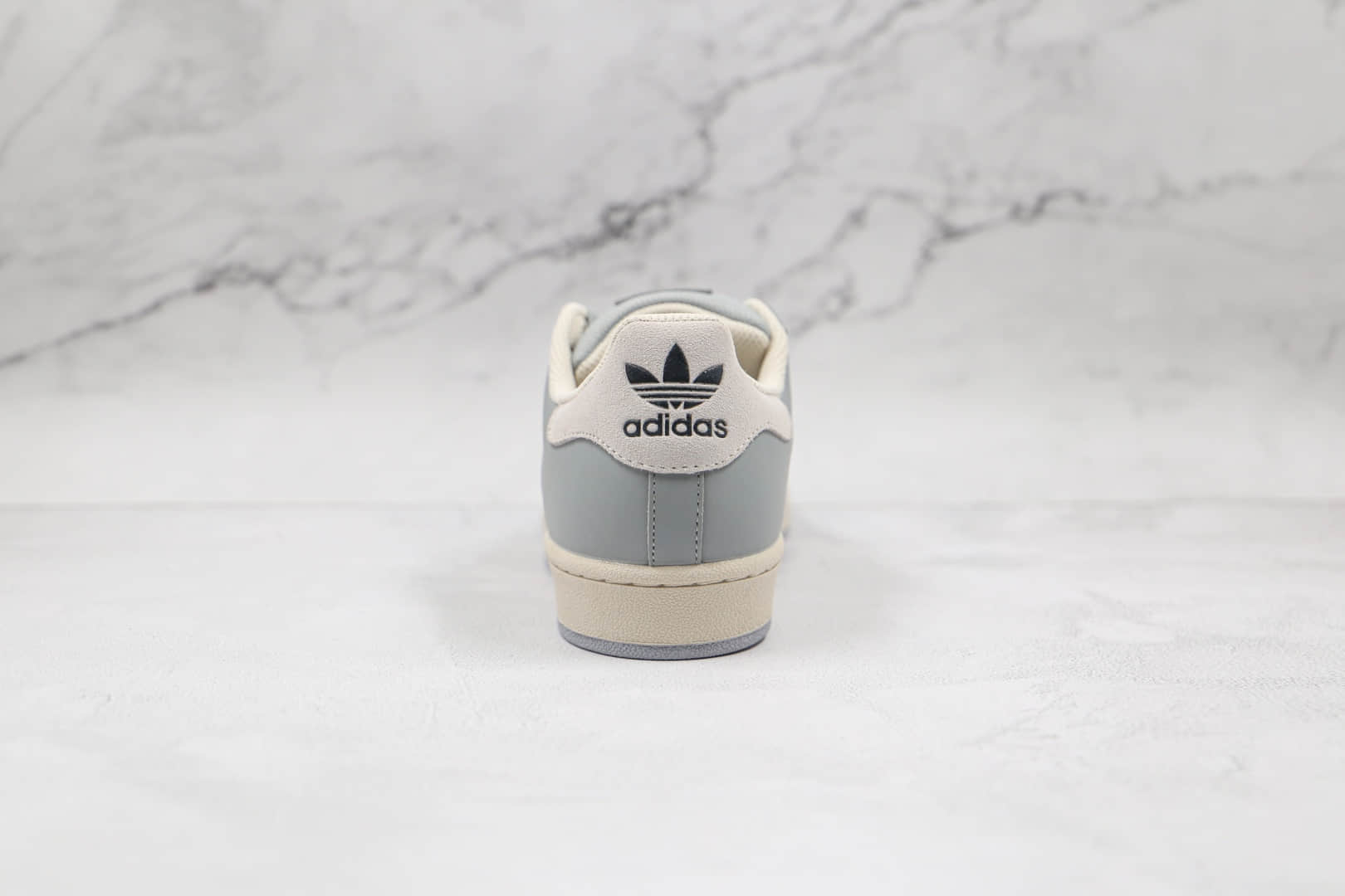 阿迪达斯Adidas Originals Superstars White Red Laceless纯原版本三叶草贝壳头灰白色板鞋原盒原标 货号:EG4963