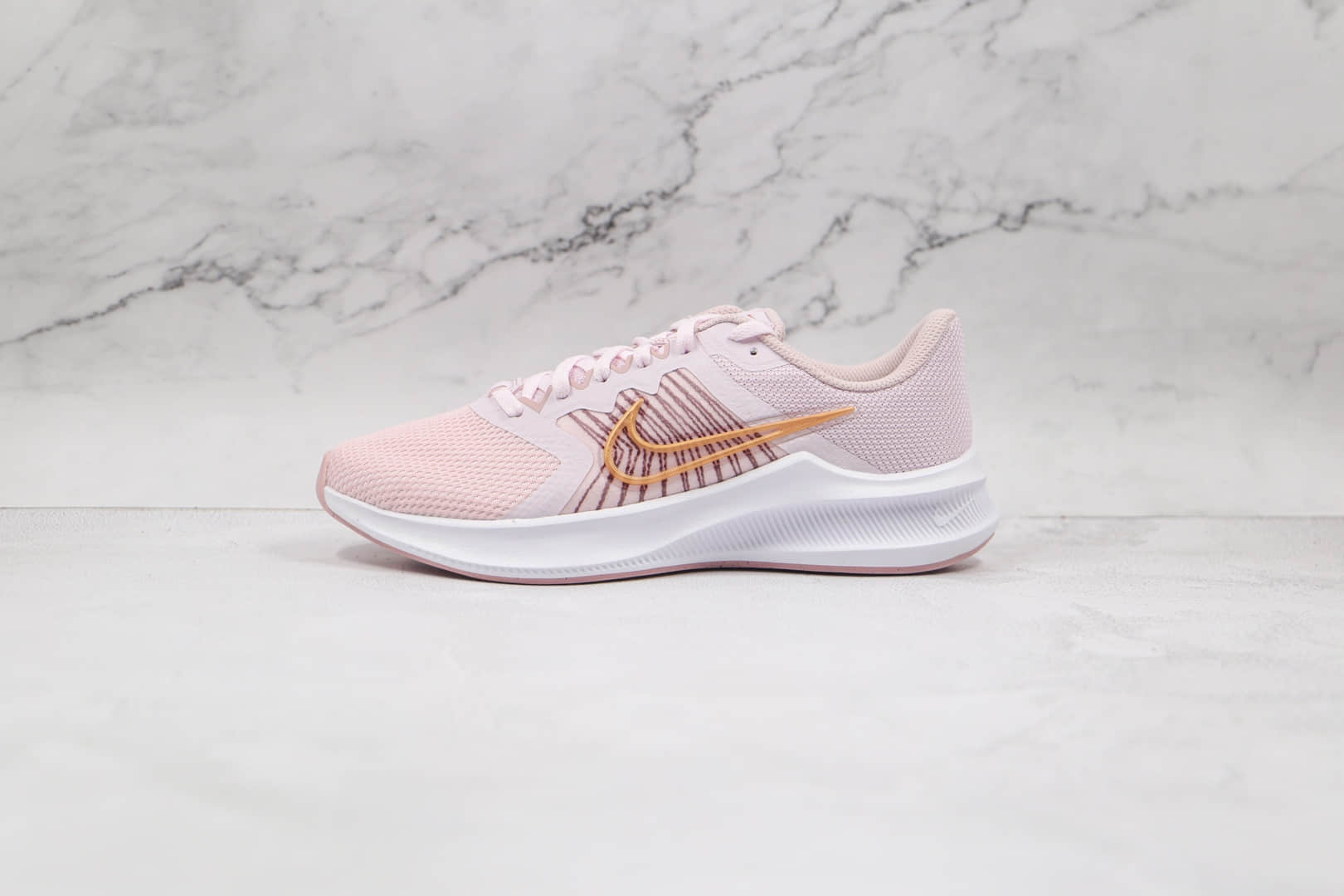 耐克NIKE DOWNSHFTER 11纯原版本登月11代粉色女子跑步鞋原楦头纸板打造 货号:CW3413-500