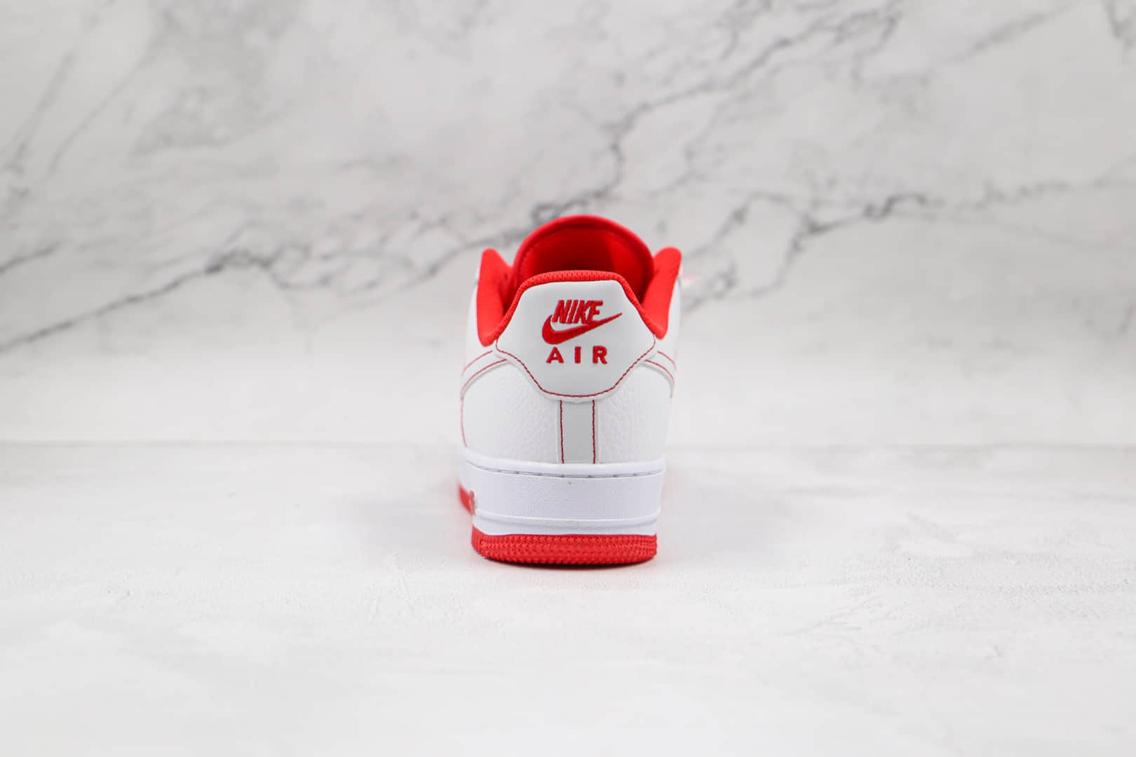 耐克Nike AIR FMRCE 1纯原版本低帮空军一号3M黑红缝线板鞋内置Sole气垫 货号：CN2896-101