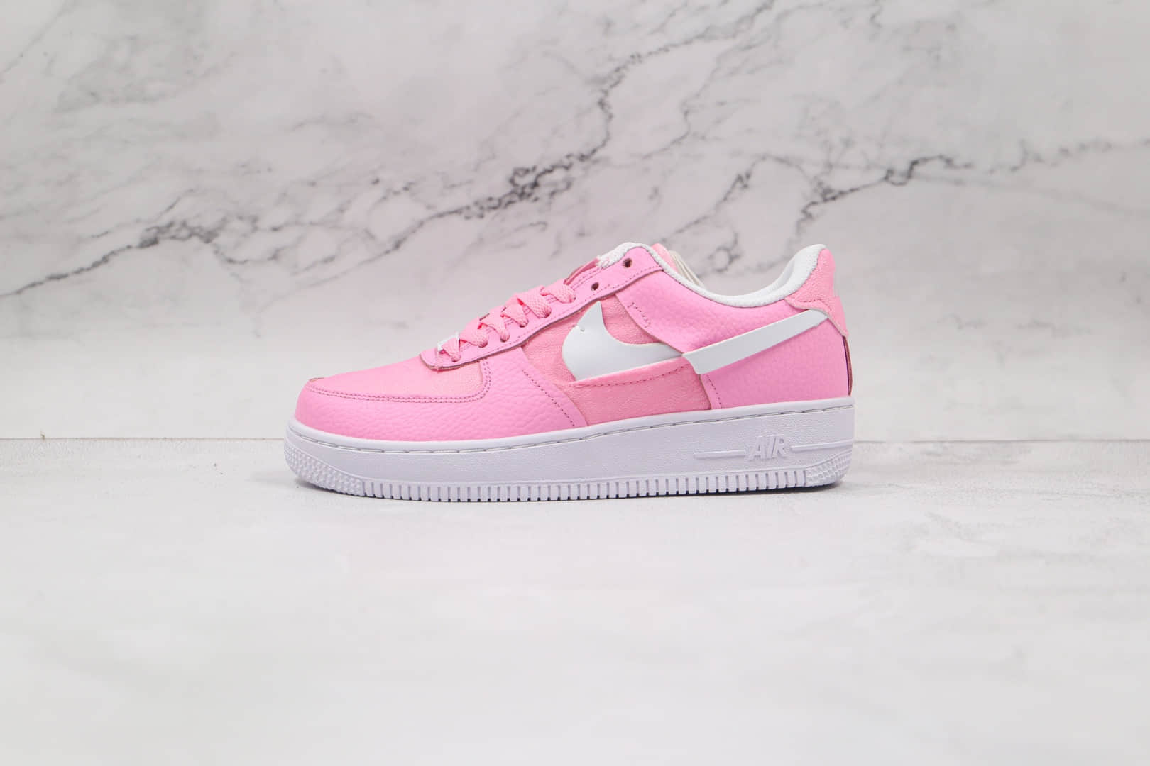 耐克Nike AIR FMRCE 1纯原版本低帮空军一号粉色断钩板鞋内置全掌Sole气垫 货号:DJ6904-600