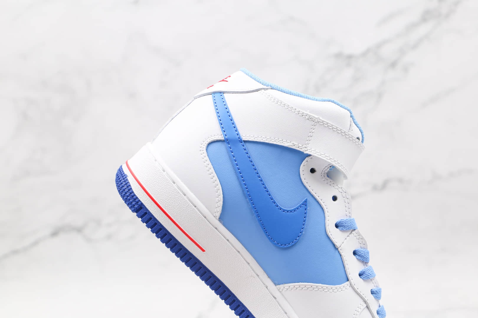 耐克Nike Air Force 1 07 Mid纯原版本中帮AJ1拼色空军一号板鞋原档案数据开发 货号:CD0884-126