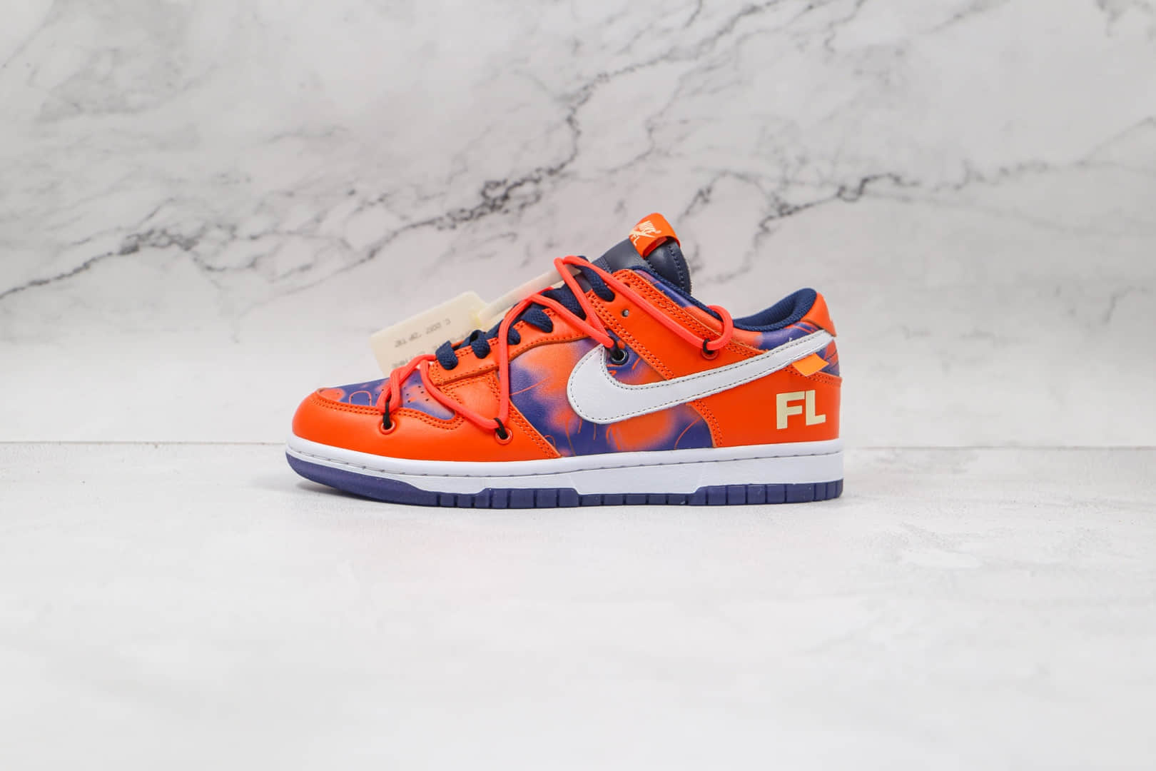 耐克Nike Dunk Low x Future x Off white三方联名款纯原版本低帮OW DUNK蓝橙色板鞋原楦头纸板打造 货号:DD0856-801