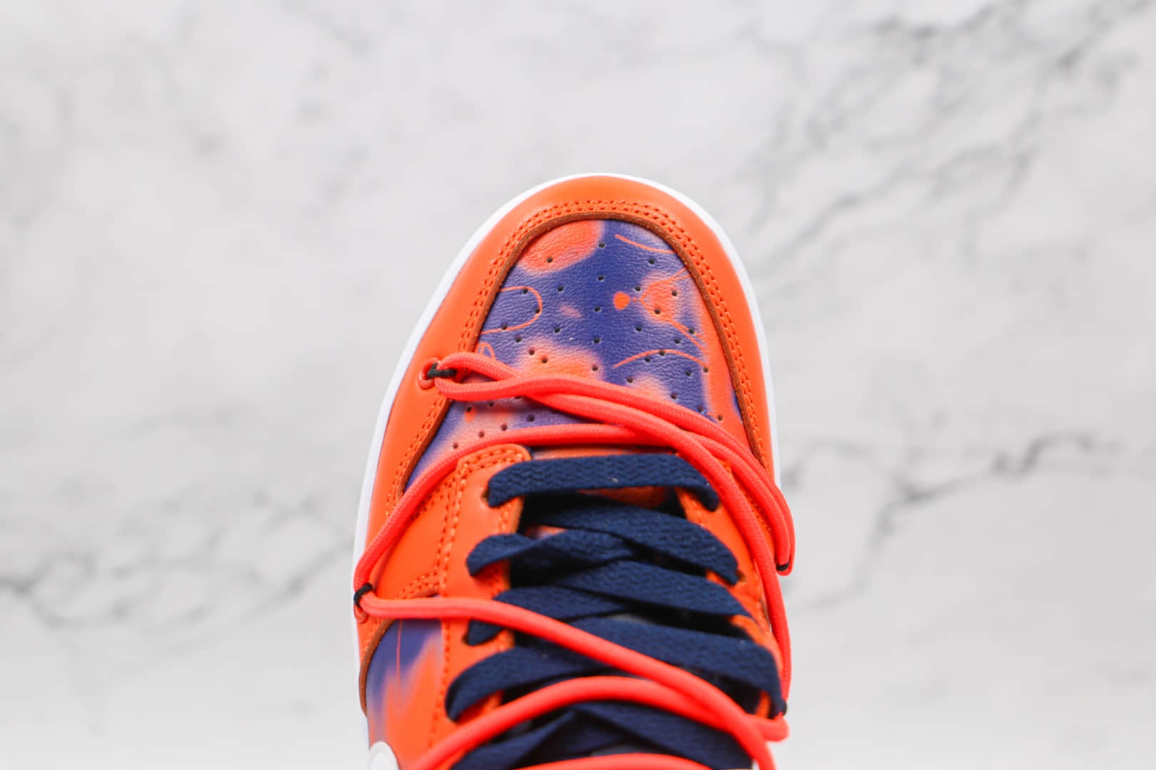 耐克Nike Dunk Low x Future x Off white三方联名款纯原版本低帮OW DUNK蓝橙色板鞋原楦头纸板打造 货号:DD0856-801