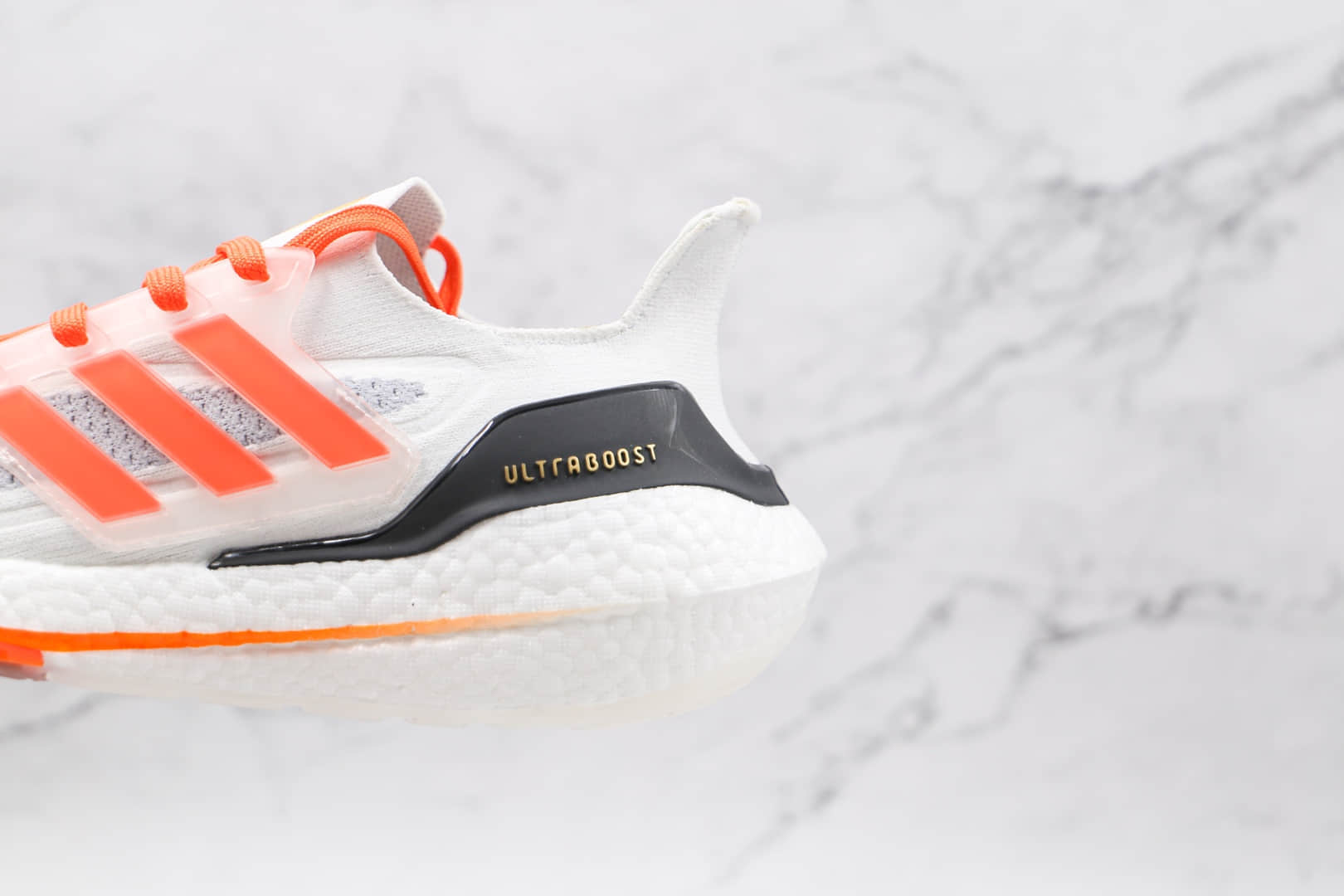 阿迪达斯adidas ultra boost 2021纯原版本UB7.0灰橙色爆米花跑鞋原档案数据开发 货号:FY0375