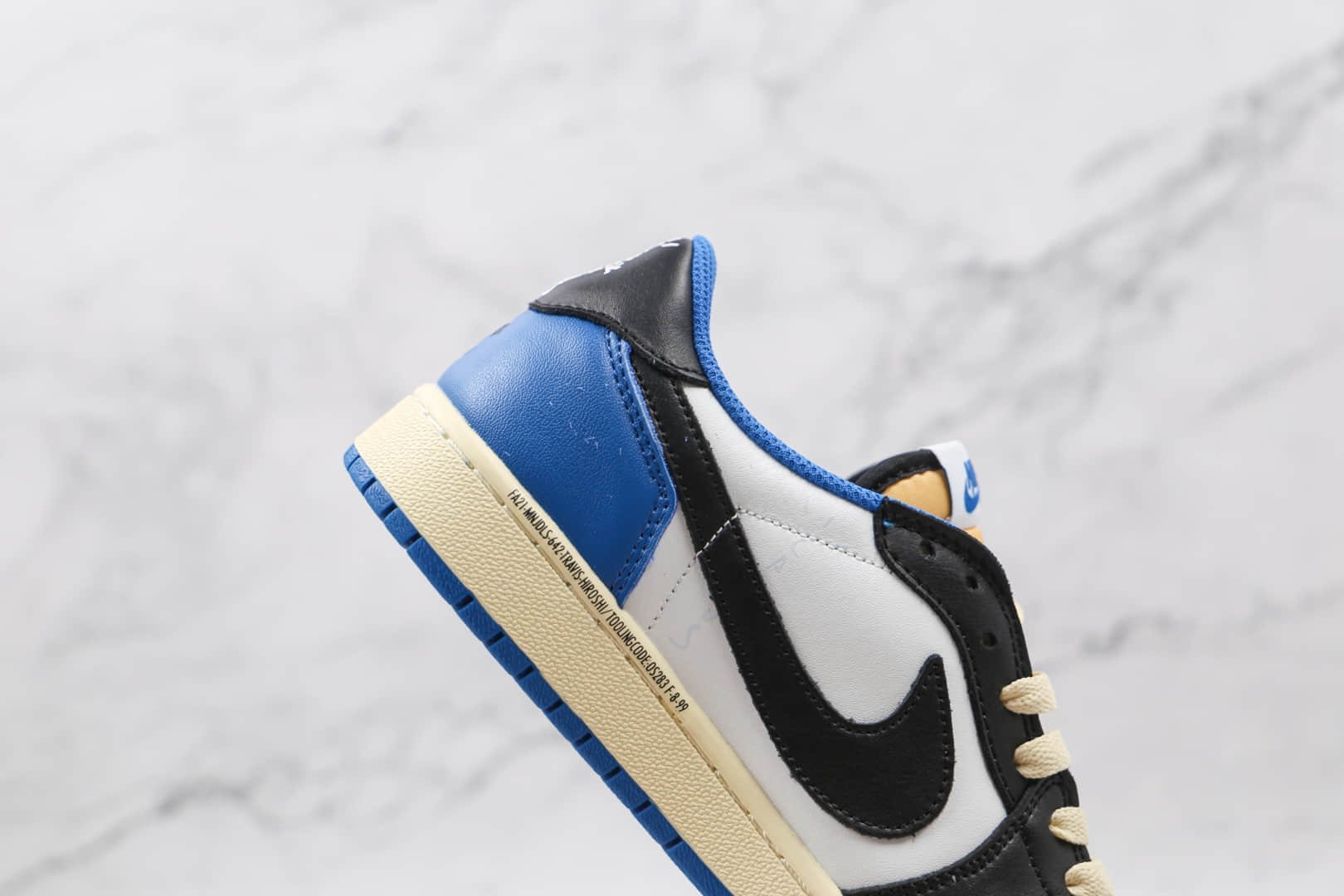 乔丹Air Jordan 1 High OG TS SP纯原版本低帮AJ1白蓝色闪电倒勾板鞋原楦头纸板打造 货号:DM7866-140