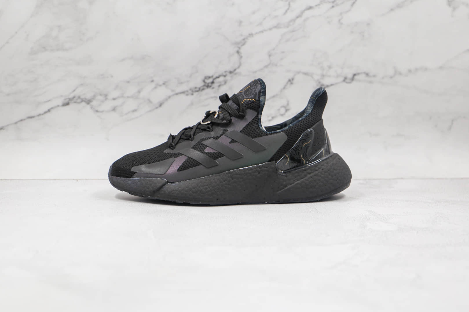 阿迪达斯adidas Boost X9000L4公司级版本贝壳汉姆同款爆米花跑鞋黑紫炫彩原纸版打造 货号:NMD888