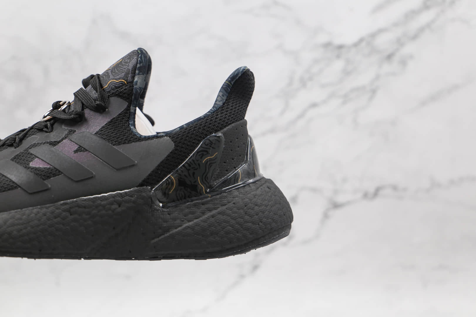 阿迪达斯adidas Boost X9000L4公司级版本贝壳汉姆同款爆米花跑鞋黑紫炫彩原纸版打造 货号:NMD888