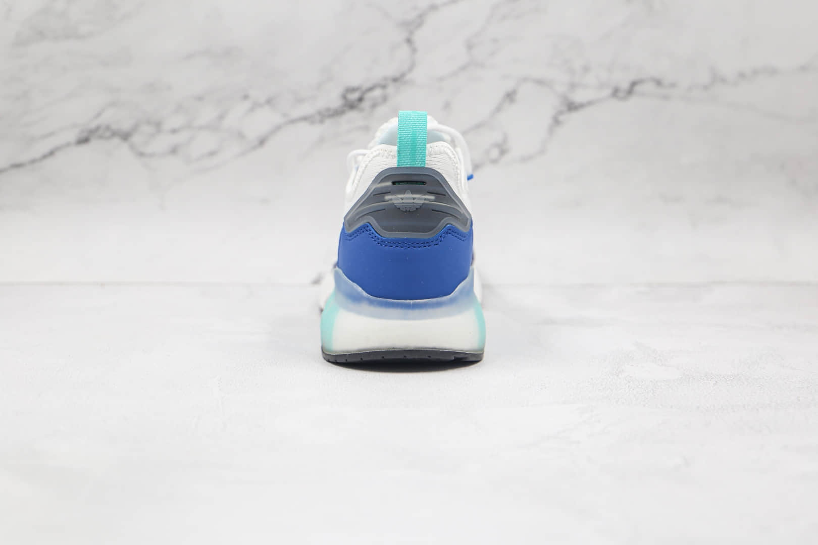 阿迪达斯Adidas Originals ZX 2K Boost纯原版本易烊千玺同款三叶草爆米花缓震跑鞋白蓝色原纸版数据开发 货号:HO5148