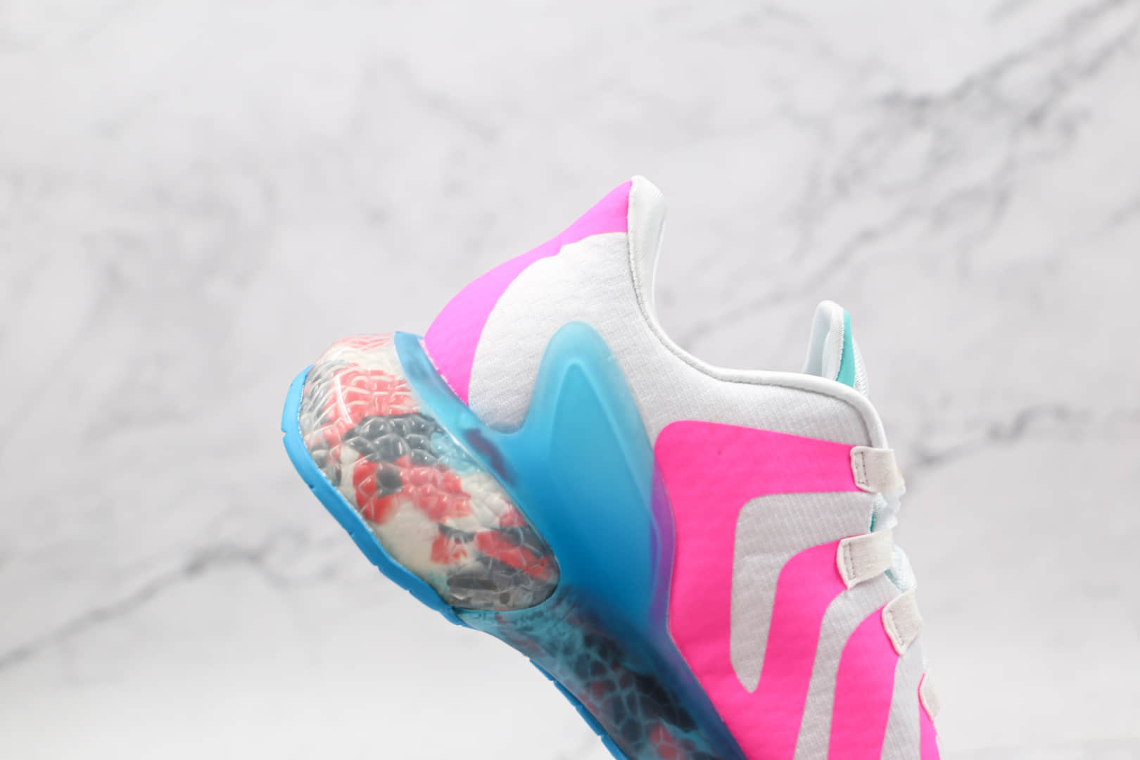 阿迪达斯Adidas AlphaBounce FT公司级版本阿尔法12代迷彩系列爆米花跑鞋灰粉色原楦打造 货号:CG3819