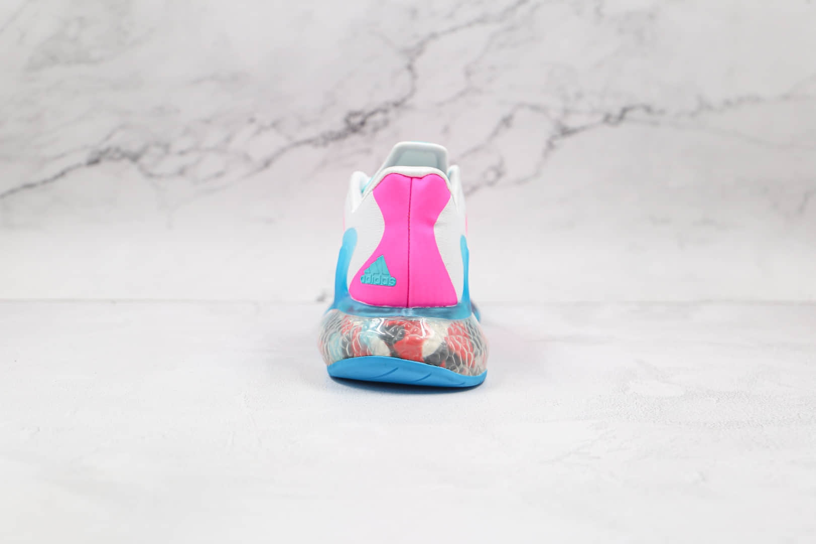 阿迪达斯Adidas AlphaBounce FT公司级版本阿尔法12代迷彩系列爆米花跑鞋灰粉色原楦打造 货号:CG3819