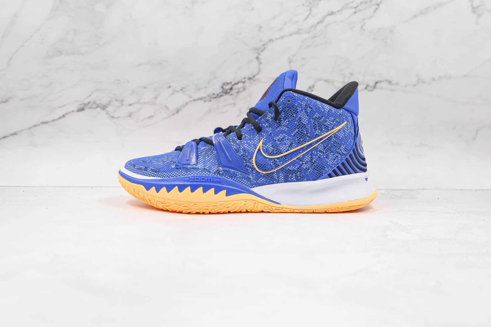 耐克Nike Kyrie 7 Sisterhood欧文7代蓝橙色实战篮球鞋原楦头纸板打造 货号:CQ9327-400