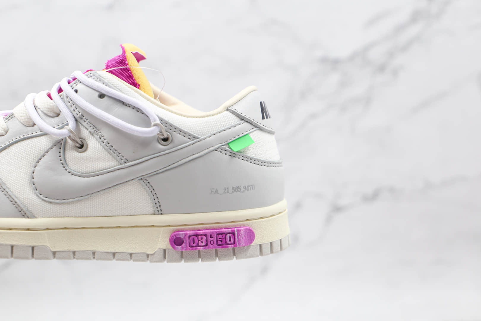 耐克Off-White x Nike SB Dunk Low“The 50 30”纯原版本OW联名Dunk板鞋灰白粉原厂原档案开发 货号:DM1602-118