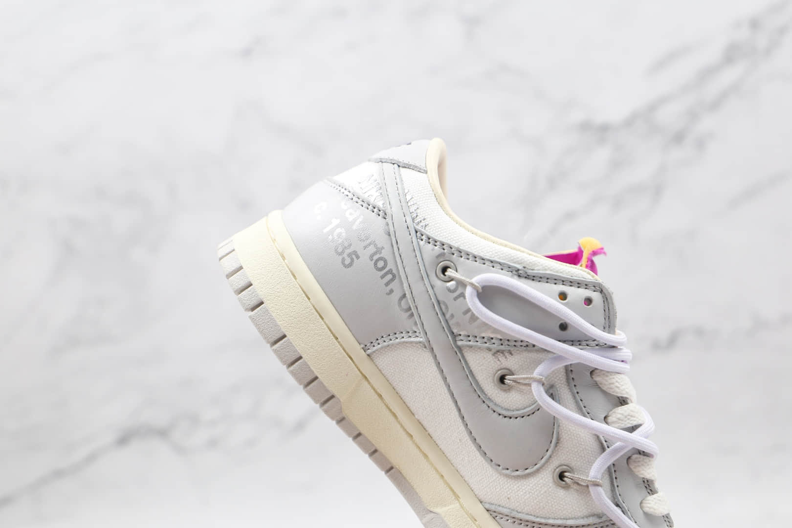 耐克Off-White x Nike SB Dunk Low“The 50 30”纯原版本OW联名Dunk板鞋灰白粉原厂原档案开发 货号:DM1602-118
