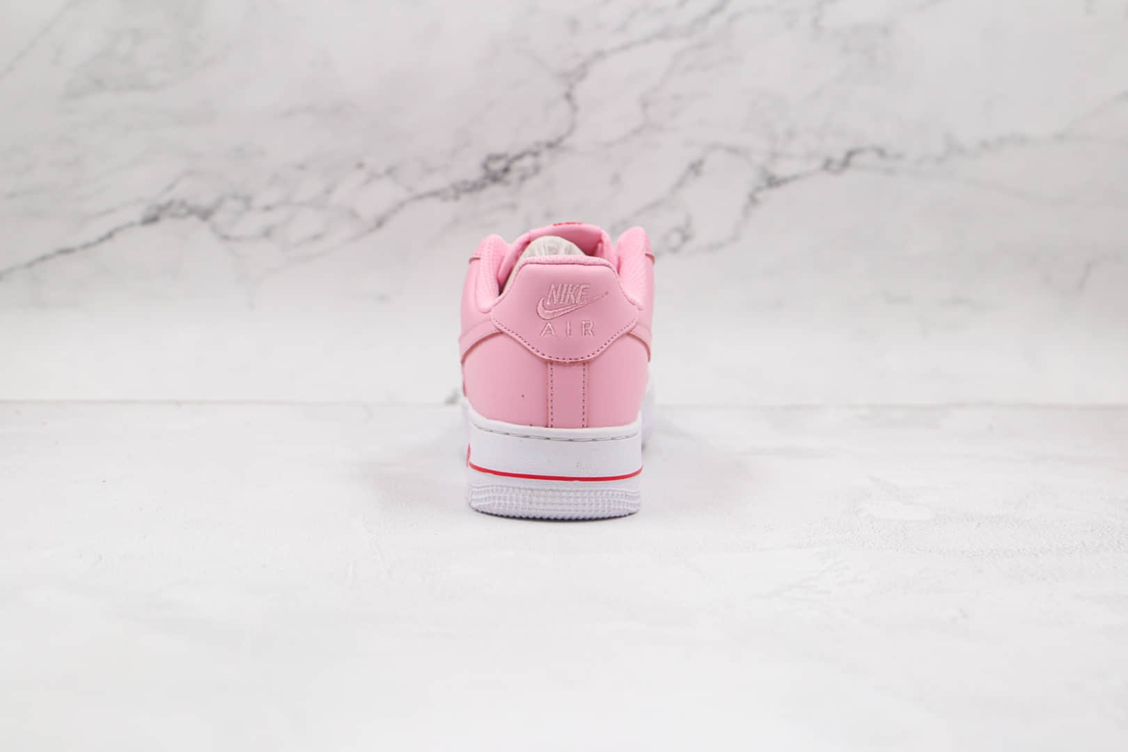 耐克Nike Air Force 1´07 Pink Red Rose纯原版本低帮空军一号粉玫瑰皮面板鞋原档案数据开发 货号:CU6312-600