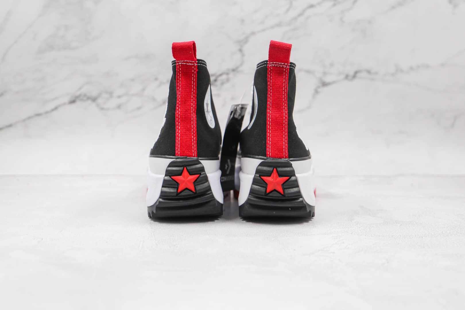 匡威CONVERSE x Keith Hatding Run Star Hike凯斯哈林联名款公司级版本高帮厚底松糕帆布鞋原盒原标 货号：171859C