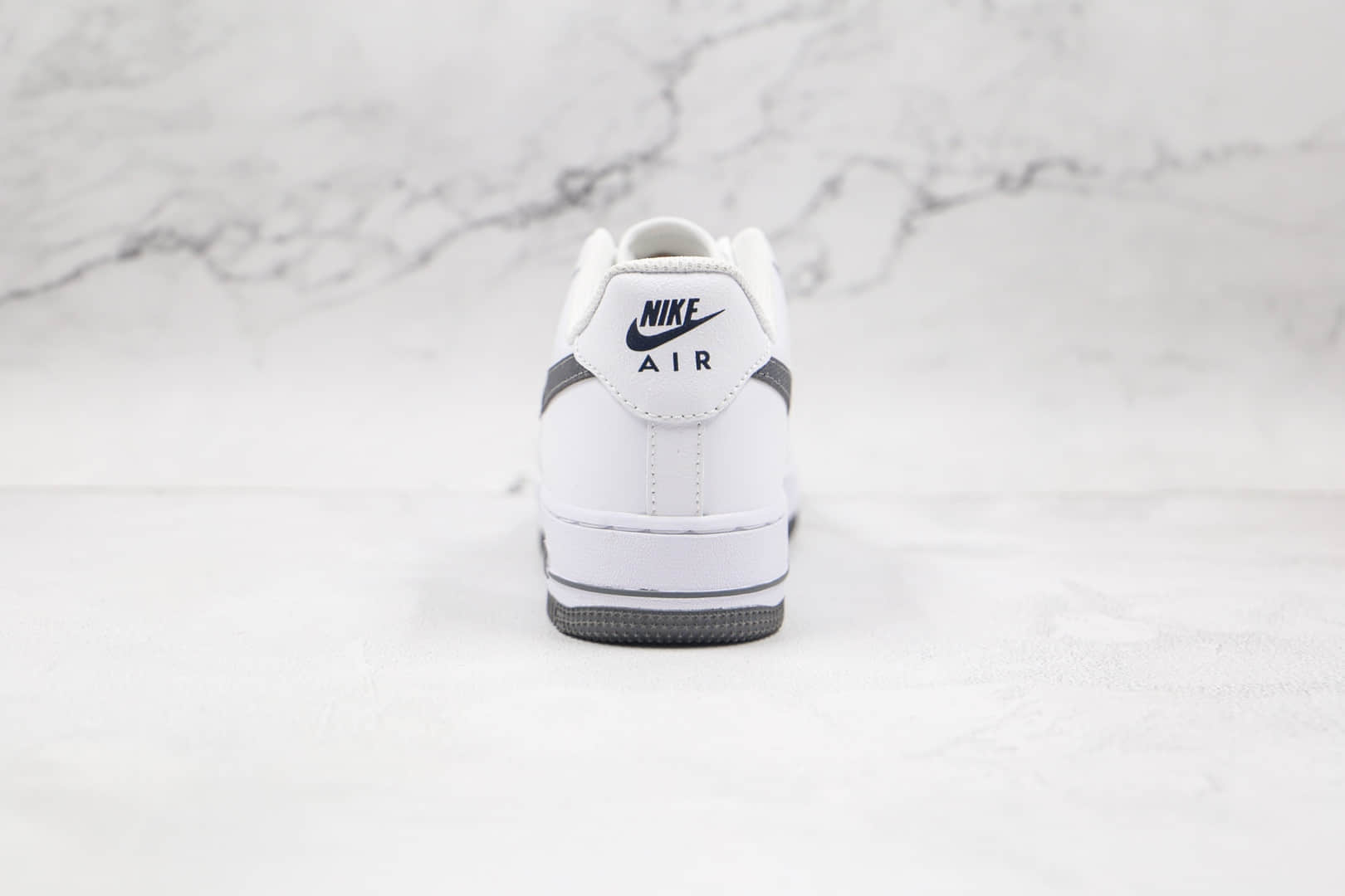 耐克Nike AIR FMRCE 1纯原版本低帮空军一号白深灰色板鞋原档案数据开发 货号:DJ4617-100