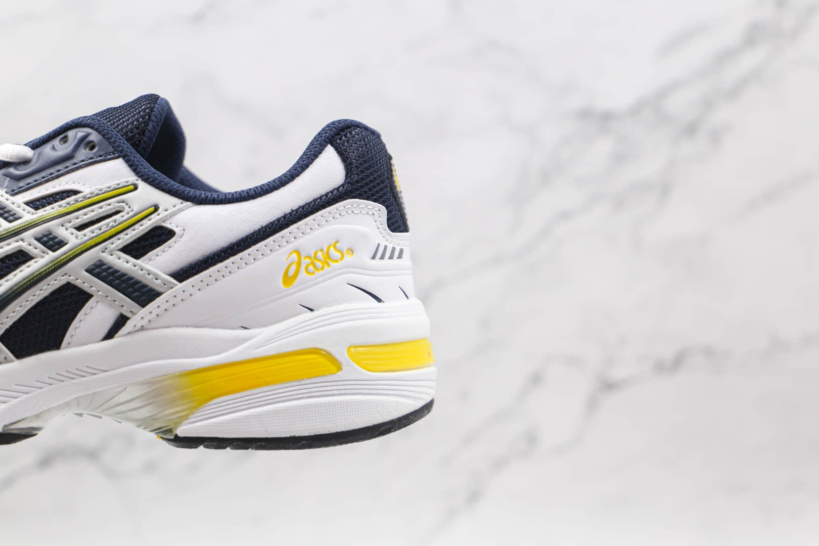 亚瑟士ASICS GEL-1090纯原版本白深蓝黄色复古跑鞋原楦头纸板打造 货号:1021A275-400