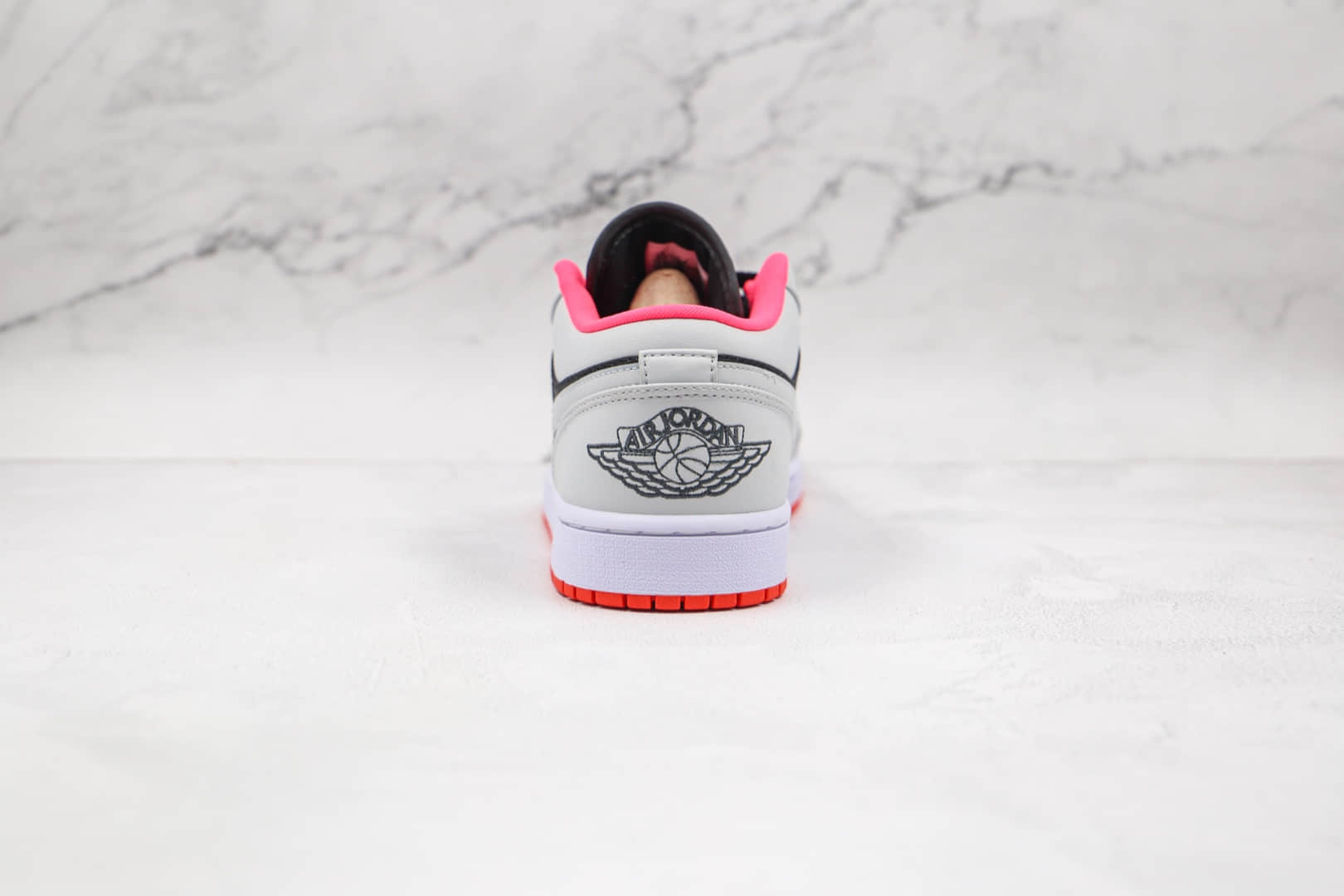 乔丹Air Jordan 1 Low纯原版本低帮AJ1篮球鞋黑灰红色原档案数据开发 货号:553558-022