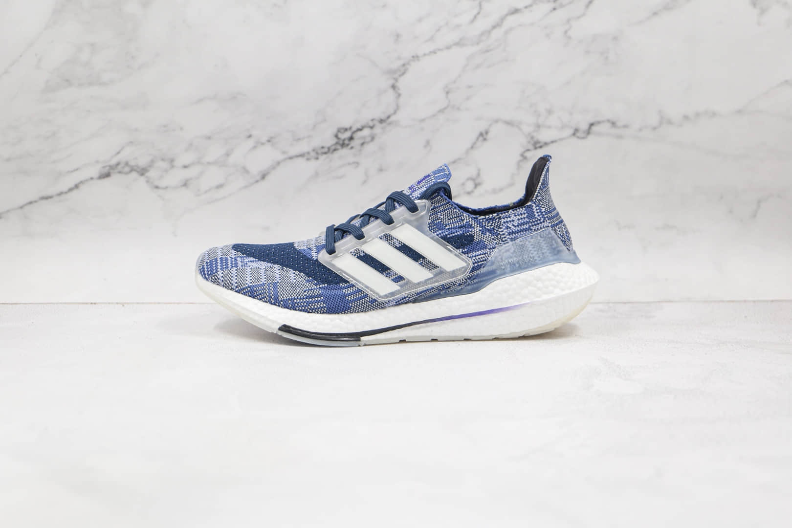 阿迪达斯adidas ultra boost 2021纯原版本牛仔深蓝色UB7.0爆米花跑鞋原盒原标 货号:FX7729