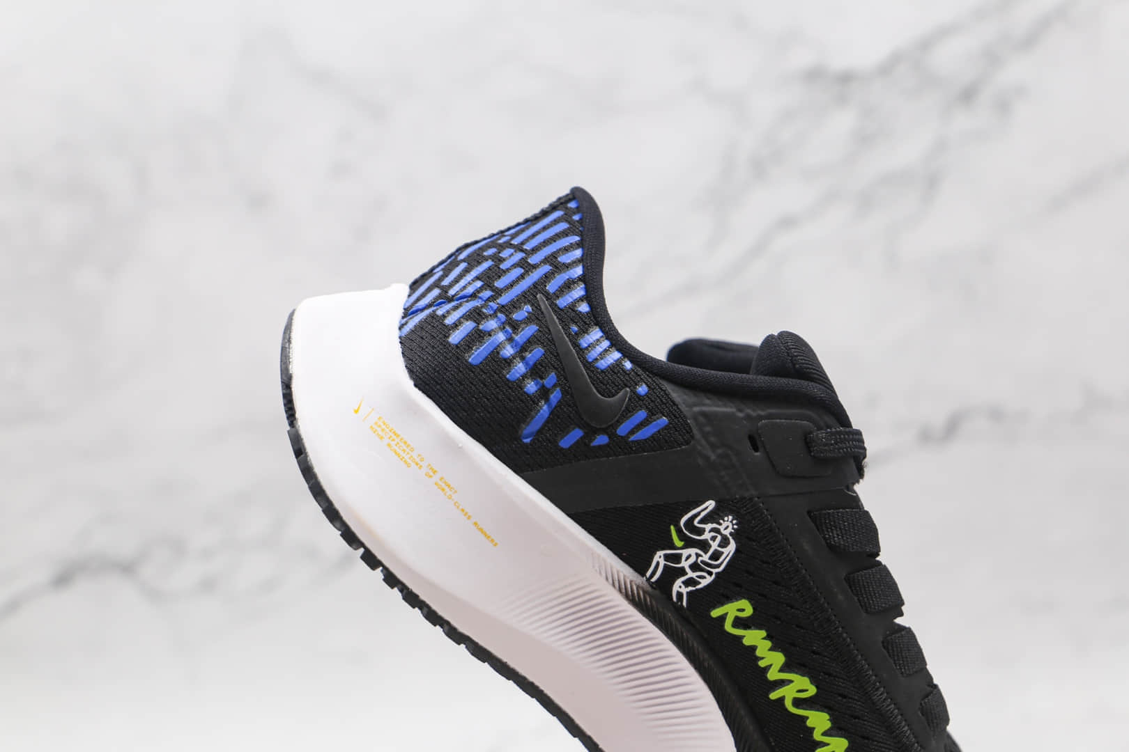 耐克Nike Air Zoom Pegasus 38纯原版本登月38代黑色涂鸦慢跑鞋原档案数据开发 货号:DM3274-001
