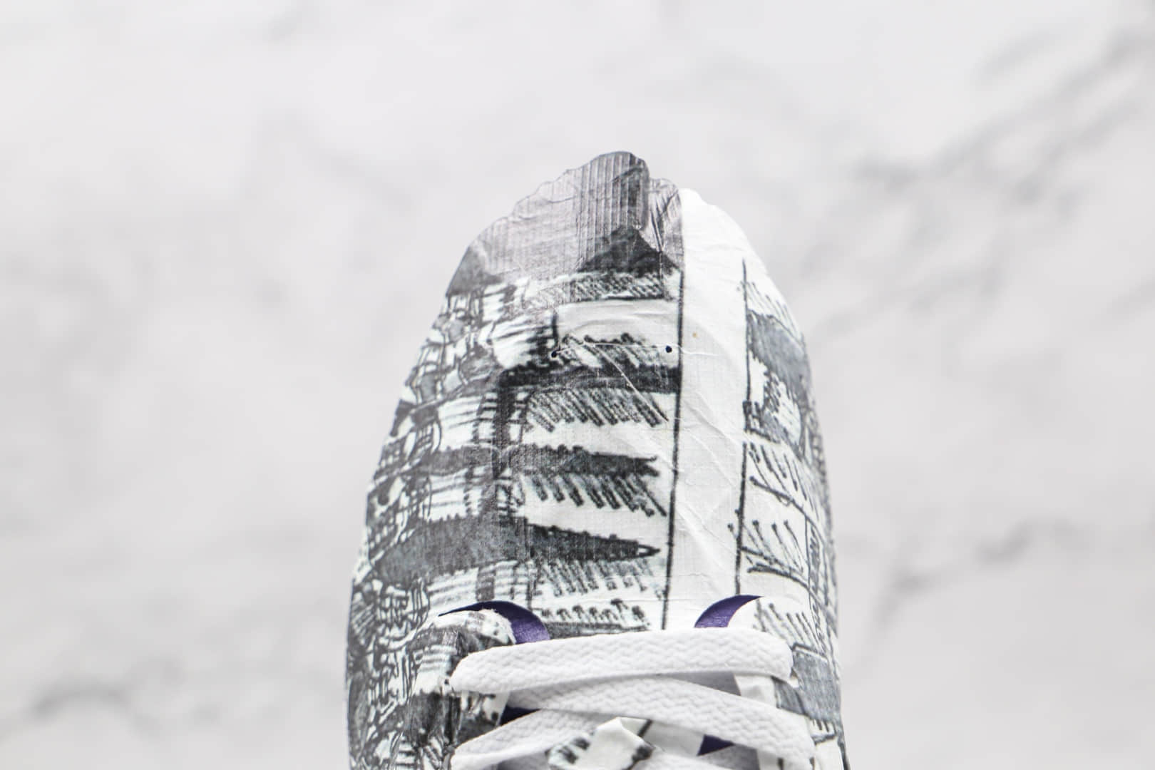 耐克Nike Dunk Low Flip the Old School纯原版本低帮SB DUNK反钩撕纸鸳鸯守旧派白紫色倒勾板鞋原档案数据开发 货号：DJ4636-100