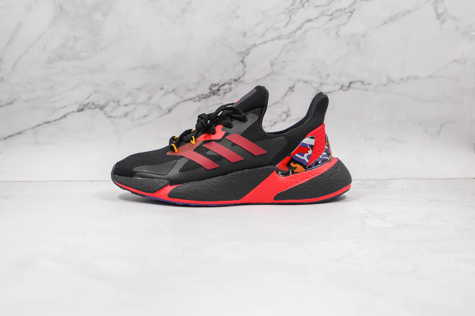 阿迪达斯Adidas X9000L4 Boost纯原版本黑红色ZX 9000L4爆米花跑鞋原楦头纸板打造 货号:GZ8987