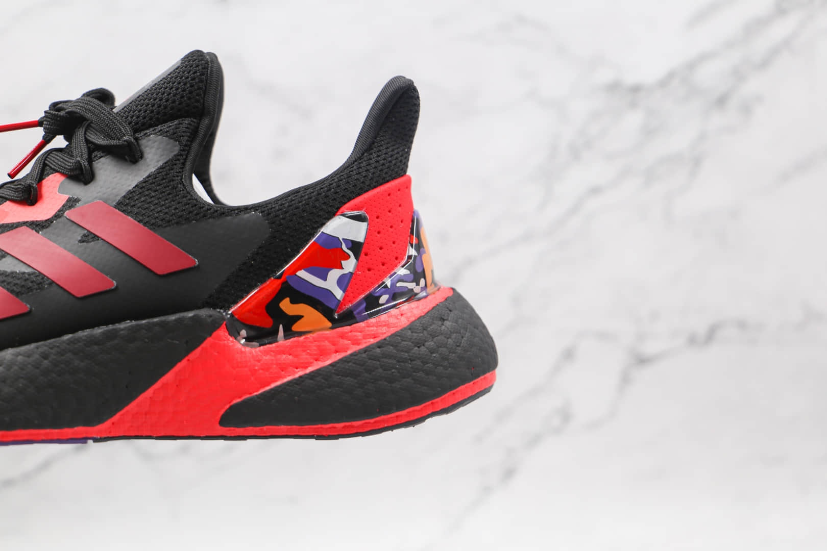 阿迪达斯Adidas X9000L4 Boost纯原版本黑红色ZX 9000L4爆米花跑鞋原楦头纸板打造 货号:GZ8987