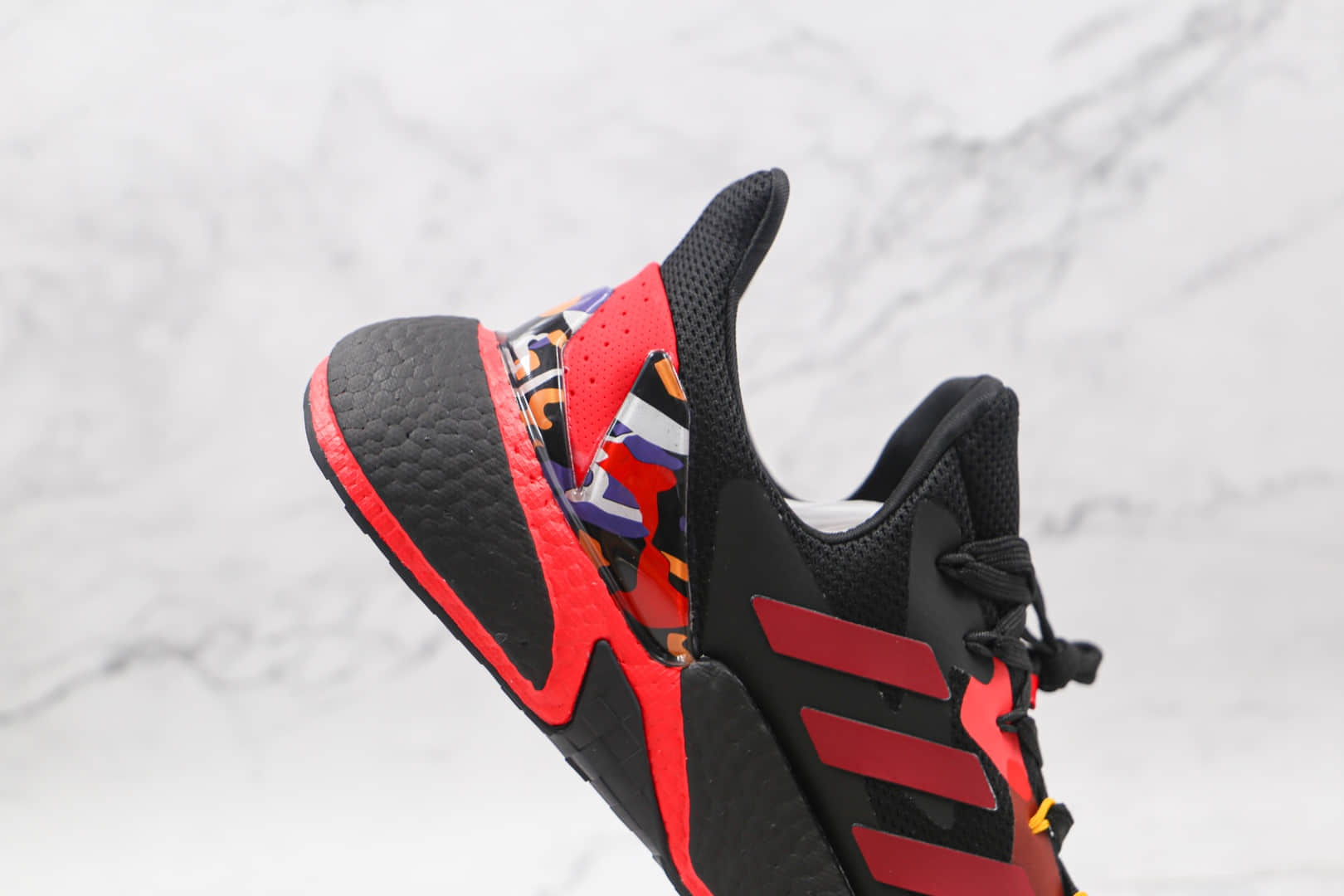 阿迪达斯Adidas X9000L4 Boost纯原版本黑红色ZX 9000L4爆米花跑鞋原楦头纸板打造 货号:GZ8987
