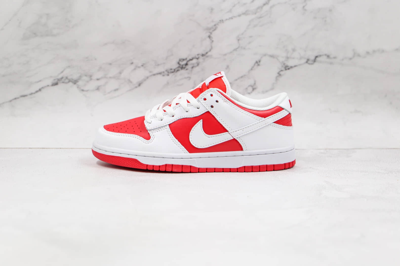 耐克Nike Dunk Low “University Red”纯原版本低帮Dunk白红色内置气垫 货号:CW1590-600
