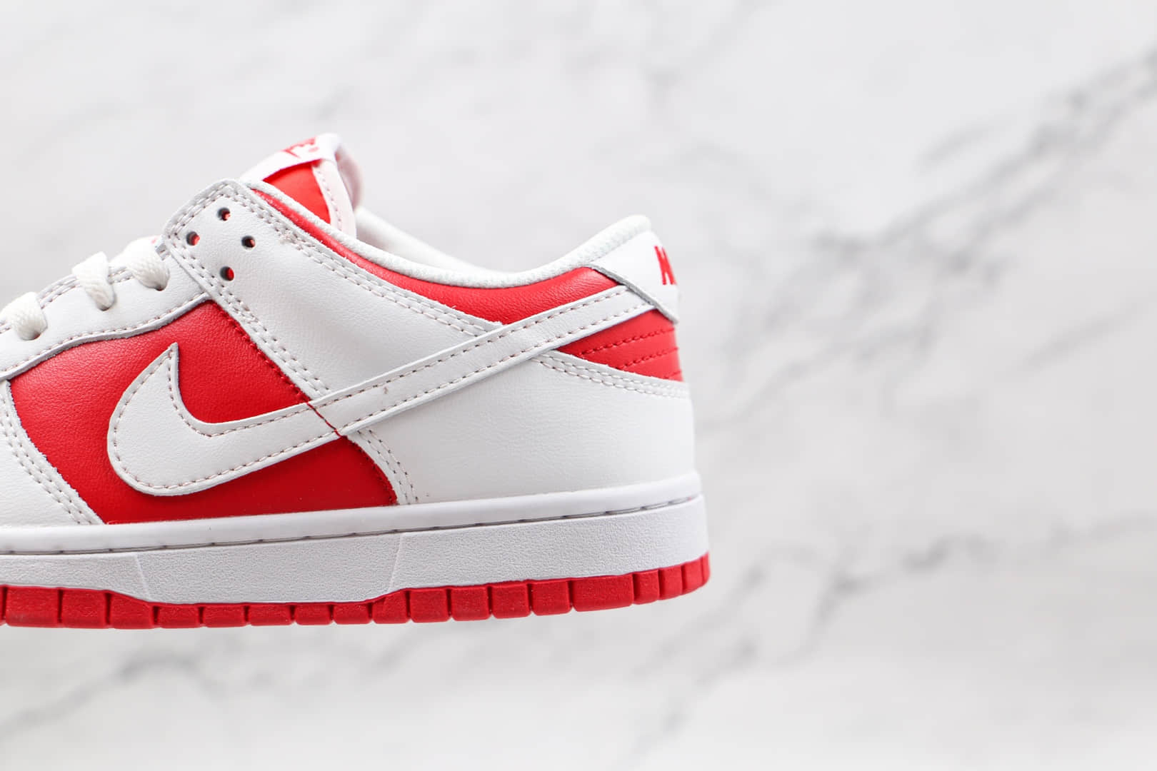 耐克Nike Dunk Low “University Red”纯原版本低帮Dunk白红色内置气垫 货号:CW1590-600