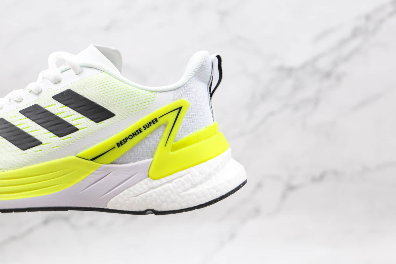 阿迪达斯Adidas RESPONSE SUPER纯原版本白黑黄色SR-l.PACE 5.0爆米花跑鞋原盒原标 货号:FY8749