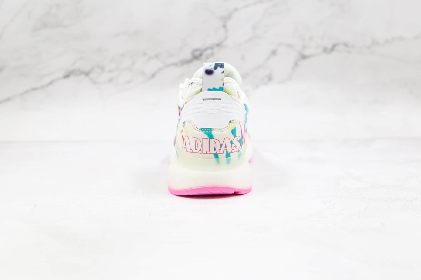 阿迪达斯Adidas Originals ZX 2K Boost纯原版本三叶草易烊千玺同款2K ZX扎染印花爆米花跑鞋原楦头纸板打造 货号:GX5405