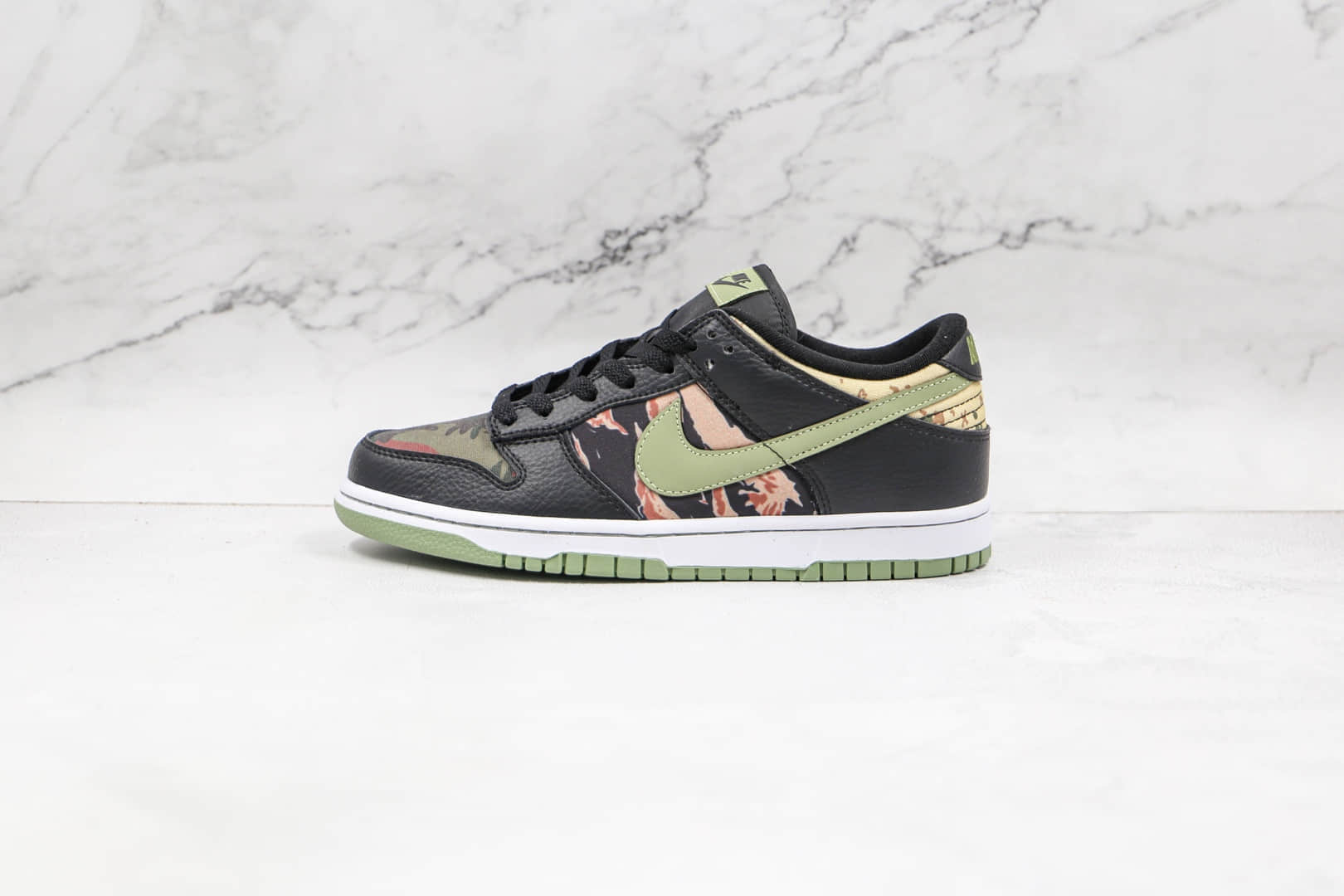 耐克Nike SB Dunk Low Black Multi-Camo纯原版本低帮SB DUNK黑迷彩鸳鸯配色板鞋原楦头纸板打造 货号:DH0957-001